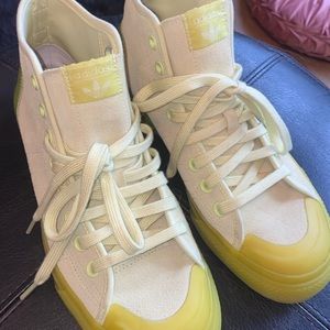 Lime Adidas Hightops